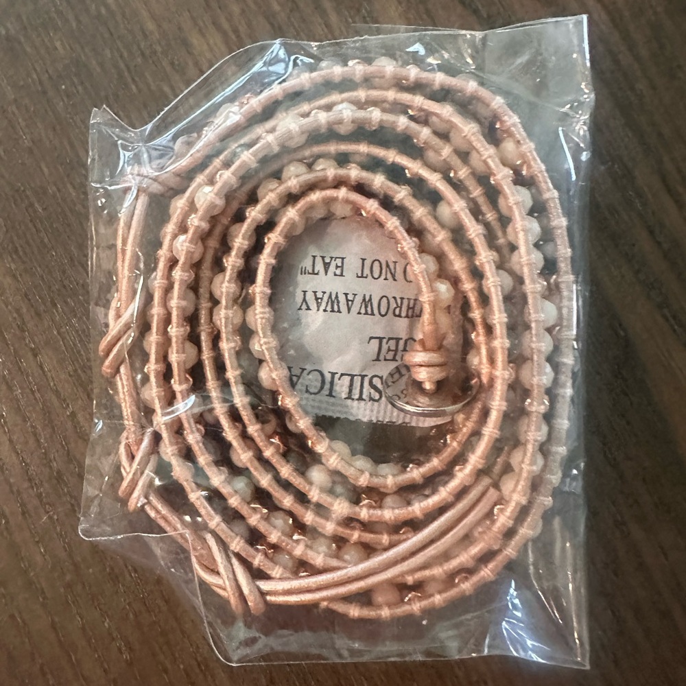 Victoria Emerson wrap bracelet NWOT rose gold shades